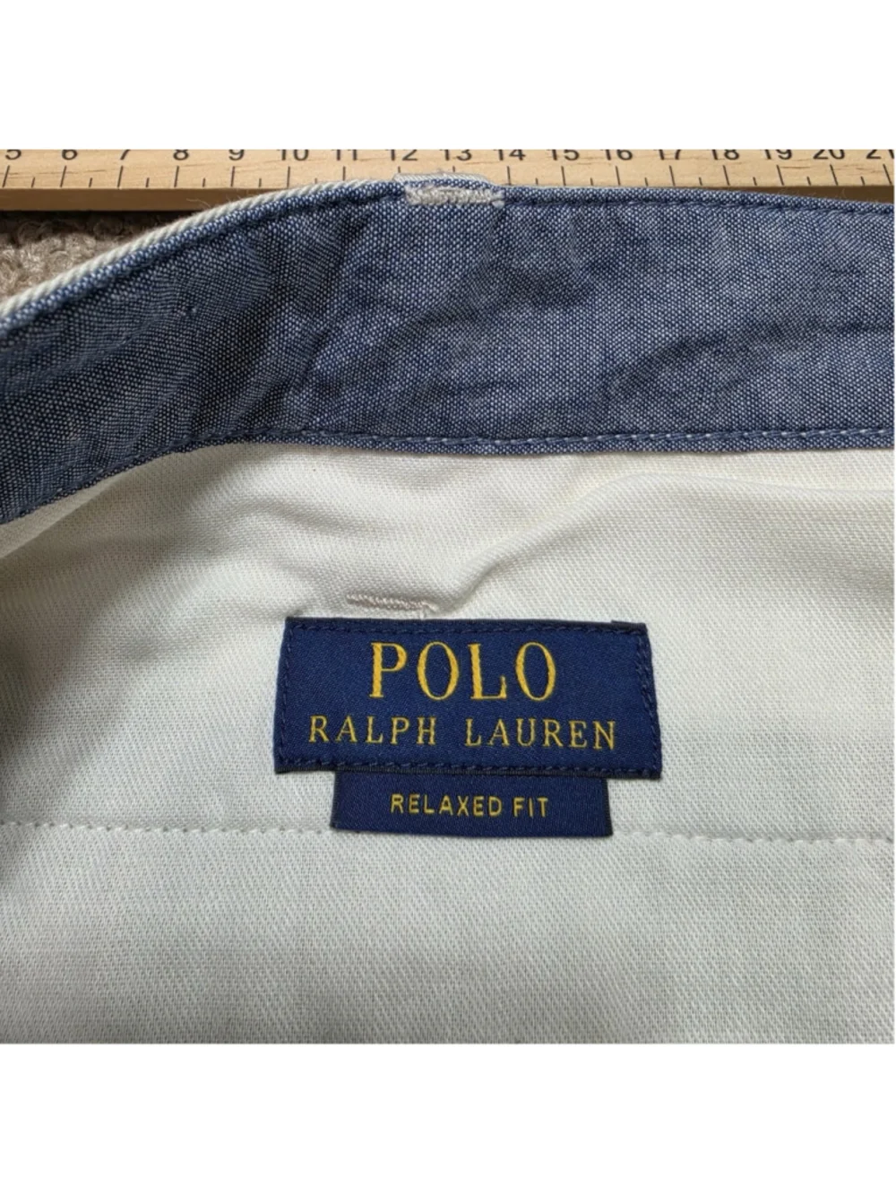 Polo Ralph Lauren Chino Shorts Mens 40 Beige Khaki Relaxed Fit Casual